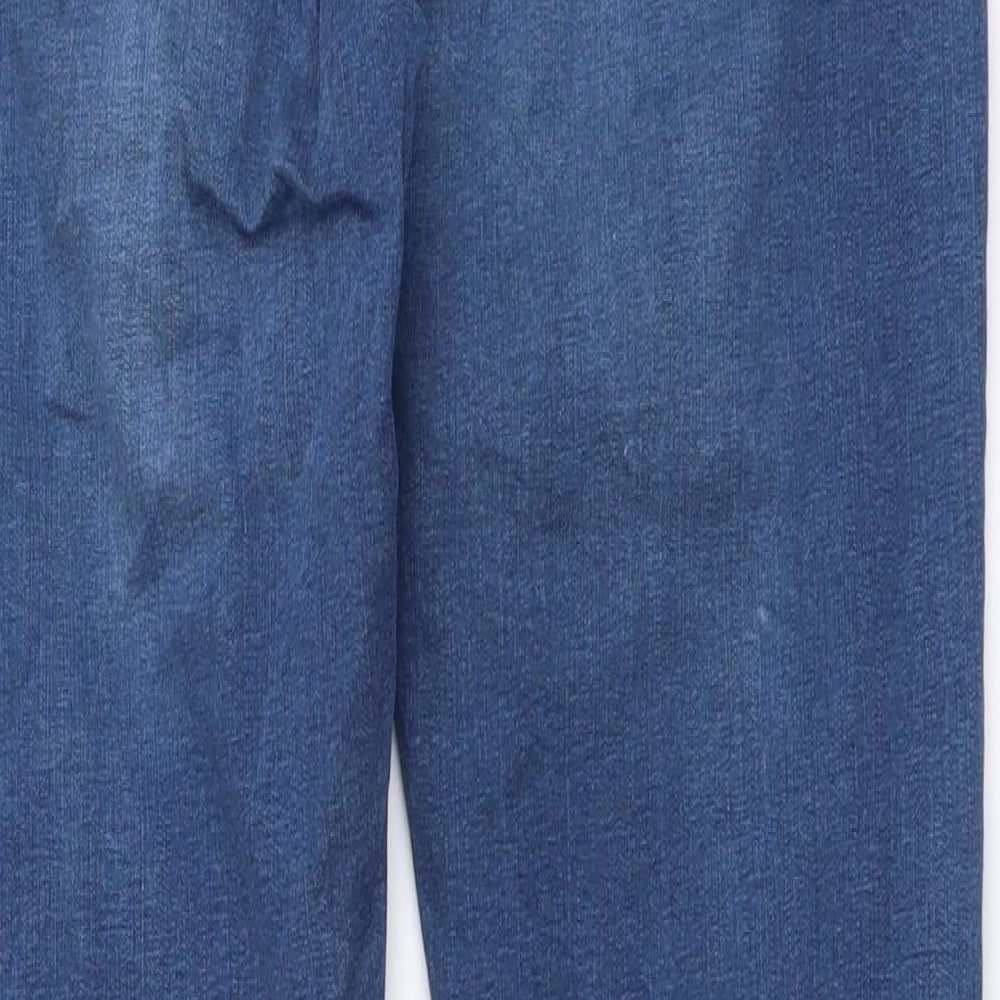 &Denim Womens Blue Cotton Skinny Jeans Size 28 in L29 in Regular Button