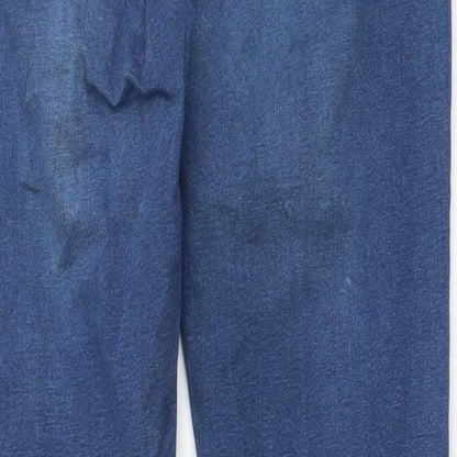 &Denim Womens Blue Cotton Skinny Jeans Size 28 in L29 in Regular Button