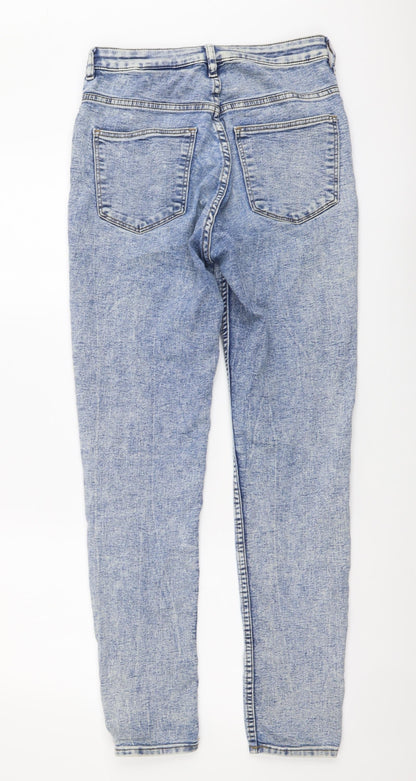 Womens UK Size M H&M Regular Fit Skinny Blue Jeans