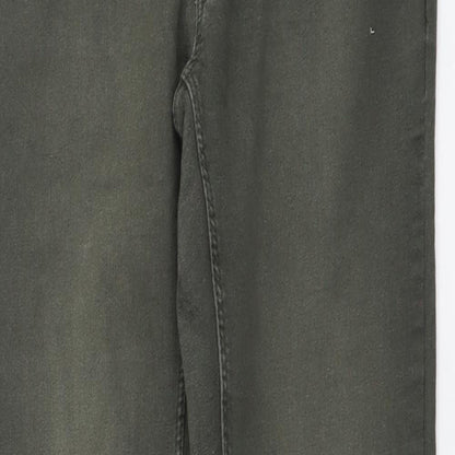 Womens UK Size L H&M Regular Fit Skinny Green Jeans