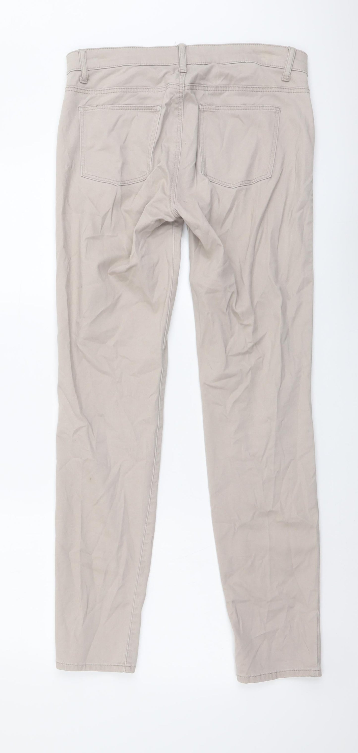 Womens UK Size 28 in Preworn Regular Fit Skinny Beige Jeans