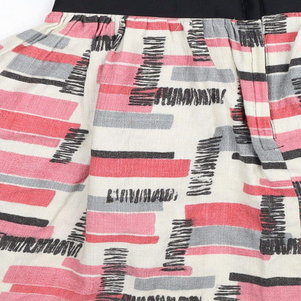 Womens UK Size 12 Preworn Pleated Chambray Skirt