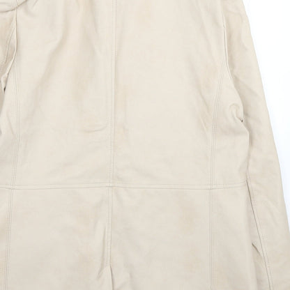 Lys Noir Womens Beige Overcoat Jacket Size XL Buckle