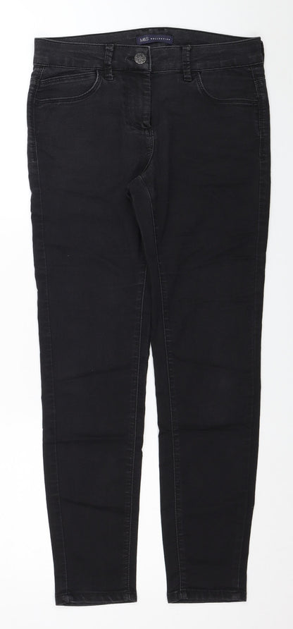 Womens UK Size 10 Marks and Spencer Regular Fit Skinny Black Jeans