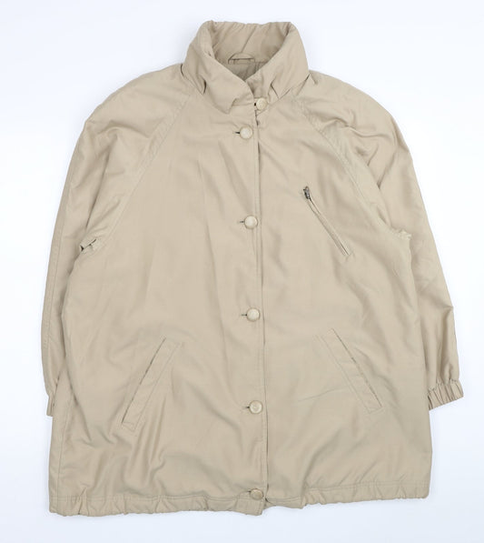 Womens UK Size 14 Marks and Spencer Beige Trench Coat