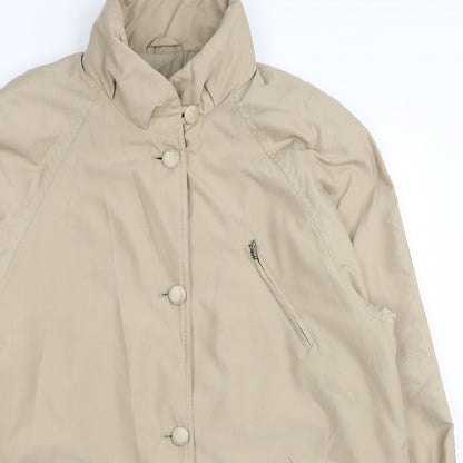 Womens UK Size 14 Marks and Spencer Beige Trench Coat