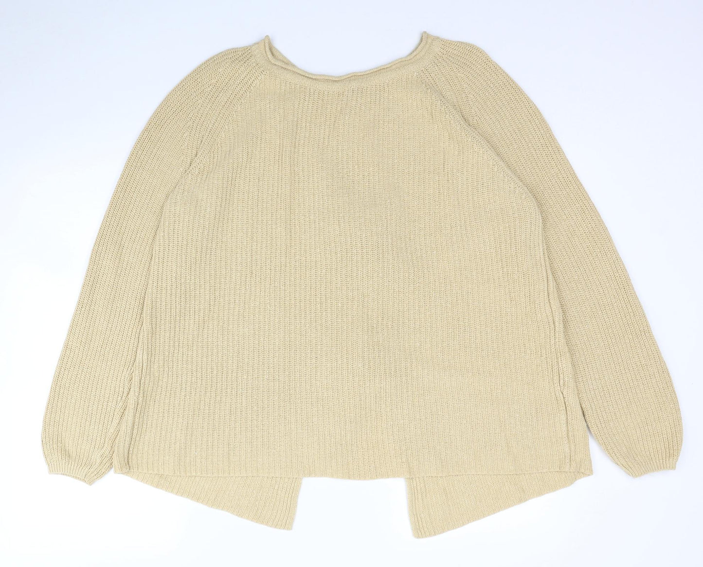 Womens UK Size 12 NEXT Beige Pullover Jumper