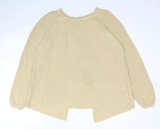 Womens UK Size 12 NEXT Beige Pullover Jumper