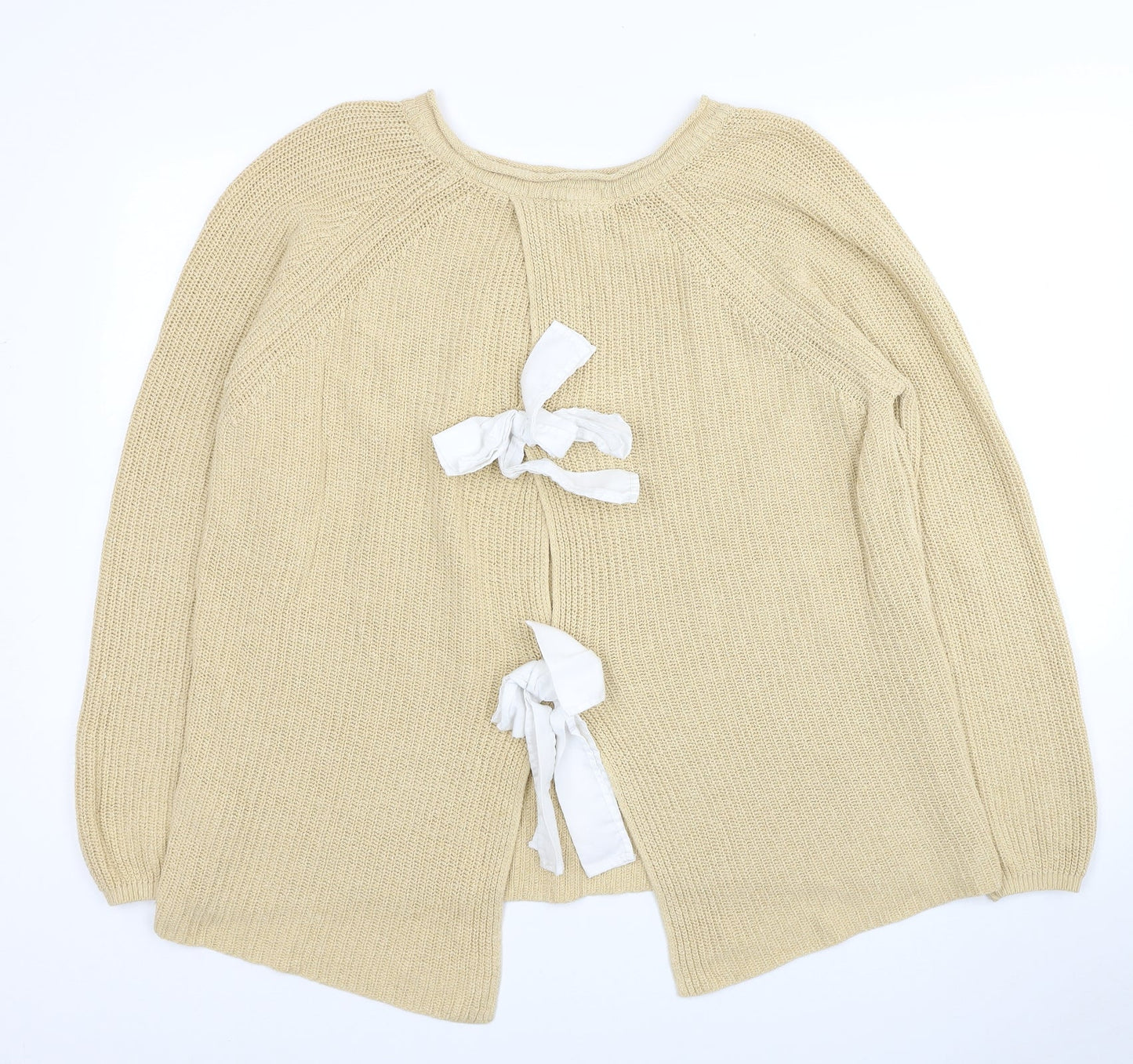 Womens UK Size 12 NEXT Beige Pullover Jumper