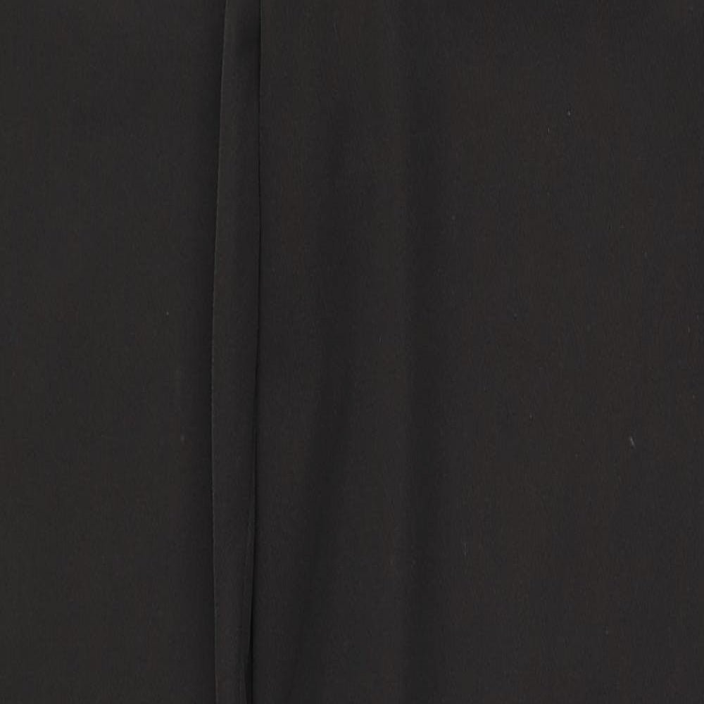 Strenesse Womens Brown Nylon Dress Pants Trousers Size 14 L30 in Regular Zip