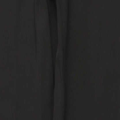 Strenesse Womens Brown Nylon Dress Pants Trousers Size 14 L30 in Regular Zip