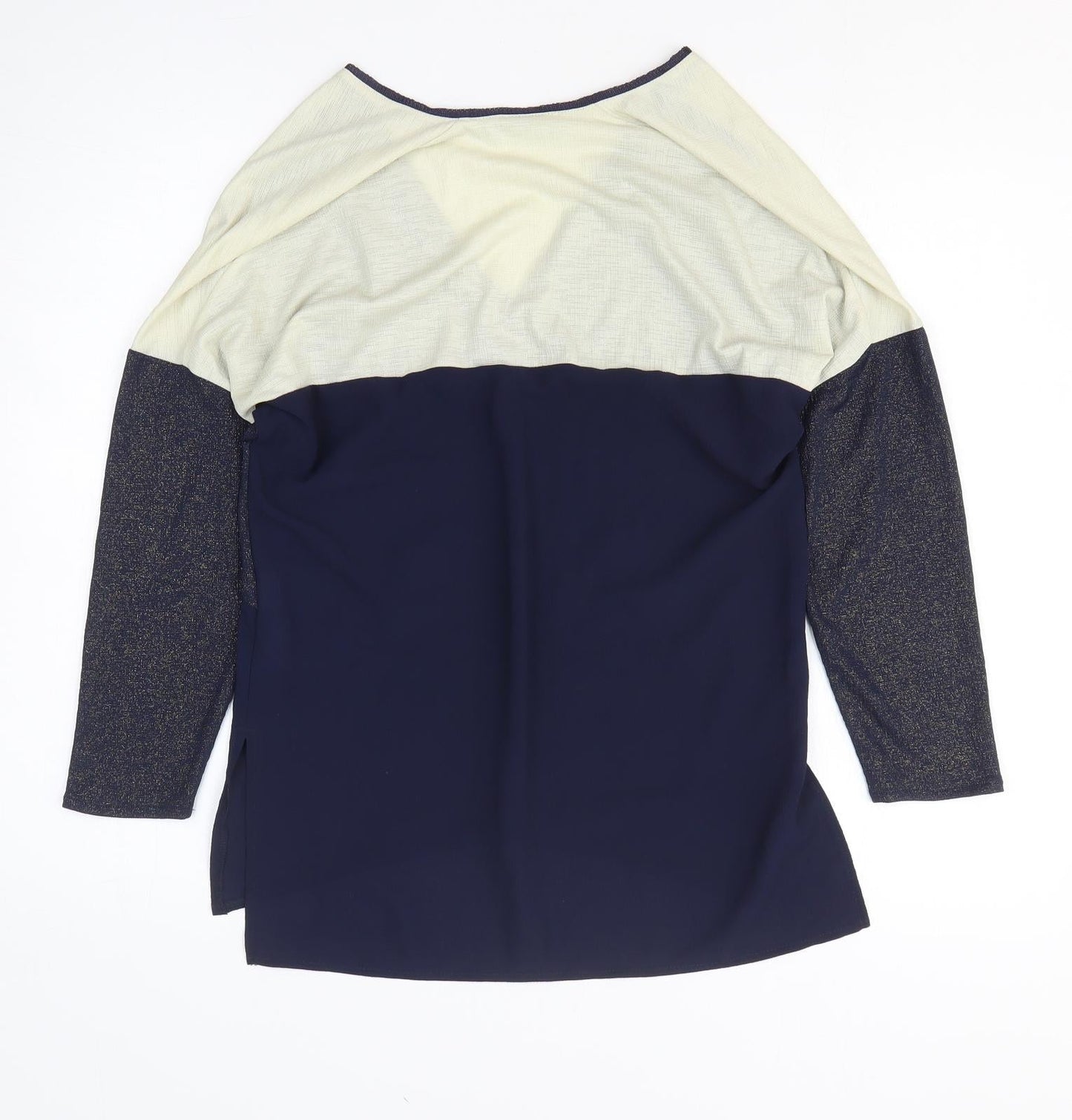 Womens UK Size S Zara Blue Basic T-Shirt