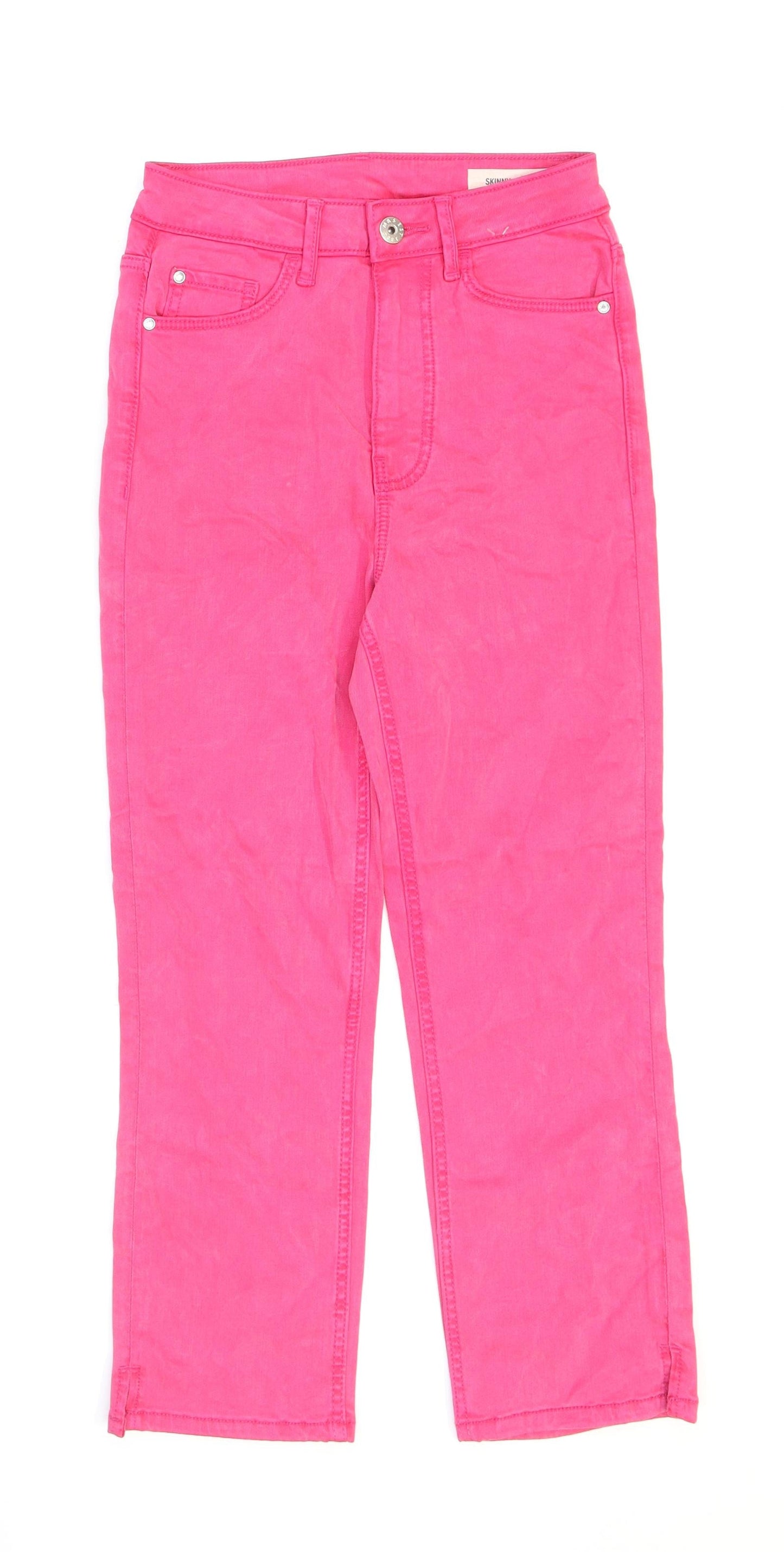 Womens UK Size 6 Marks and Spencer Regular Fit Straight Pink Jeans