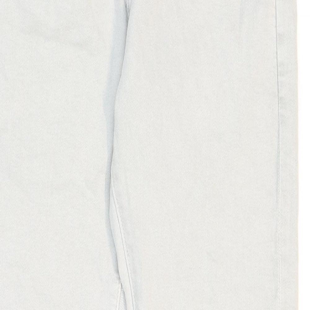 Marks and Spencer Mens Grey Lyocell Skinny Jeans Size 30 in L33 in Regular Zip