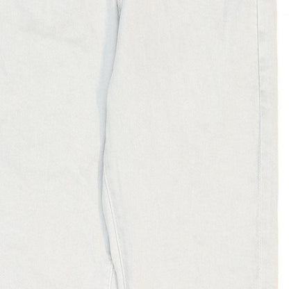 Marks and Spencer Mens Grey Lyocell Skinny Jeans Size 30 in L33 in Regular Zip