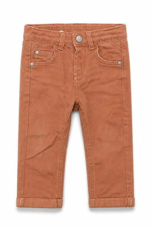 Urban Baby Brown 100% Cotton Capri Jeans Size 12-18 Months Zip