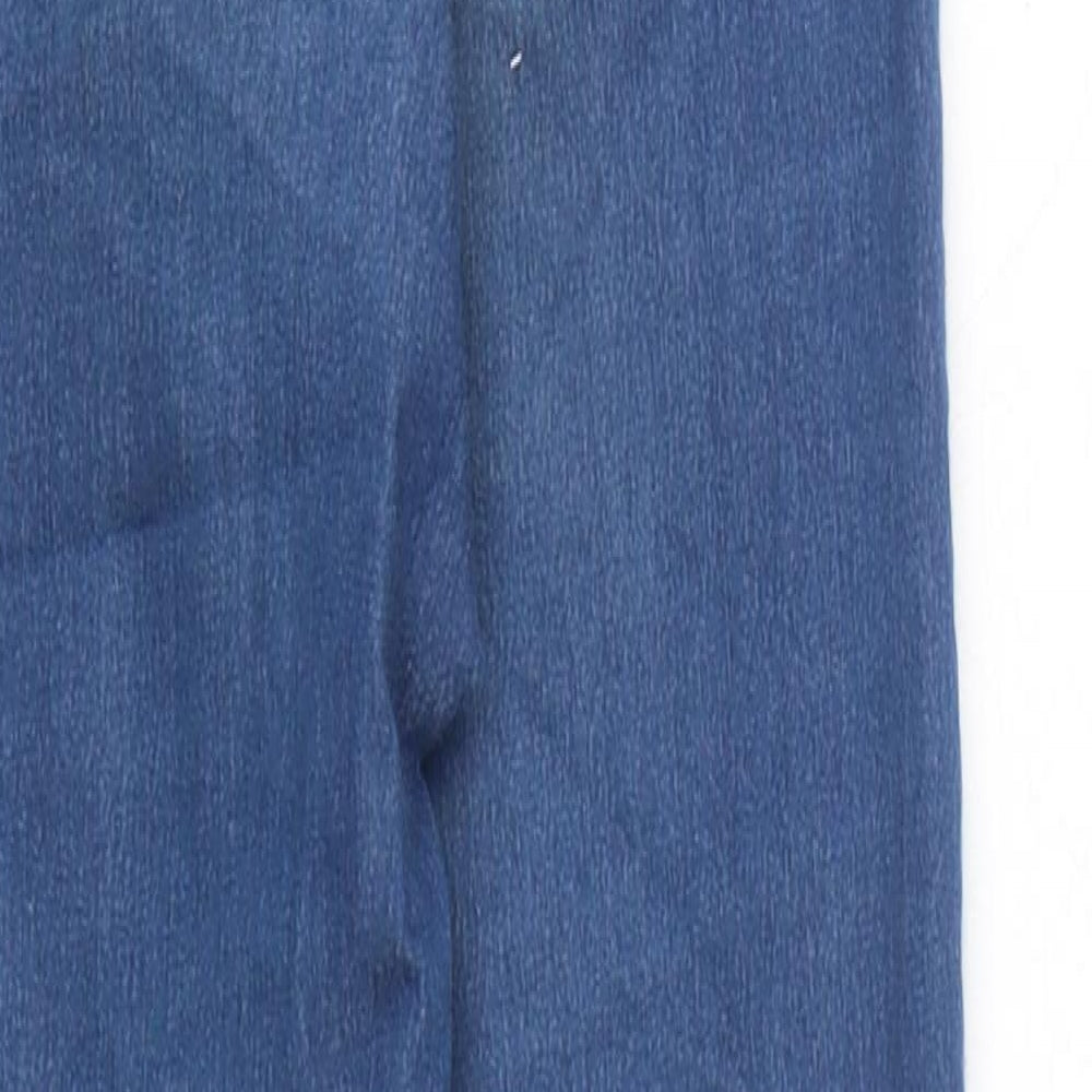 Topshop Womens Blue 100% Cotton Skinny Jeans Size 26 in L30 in Extra-Slim Button