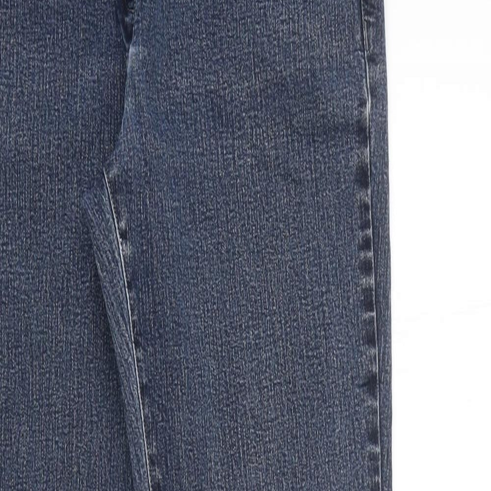 Pure Womens Blue 100% Cotton Straight Jeans Size 8 L30 in Regular Zip
