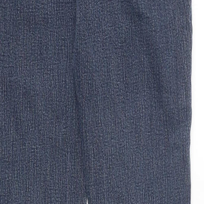 Pure Womens Blue 100% Cotton Straight Jeans Size 8 L30 in Regular Zip