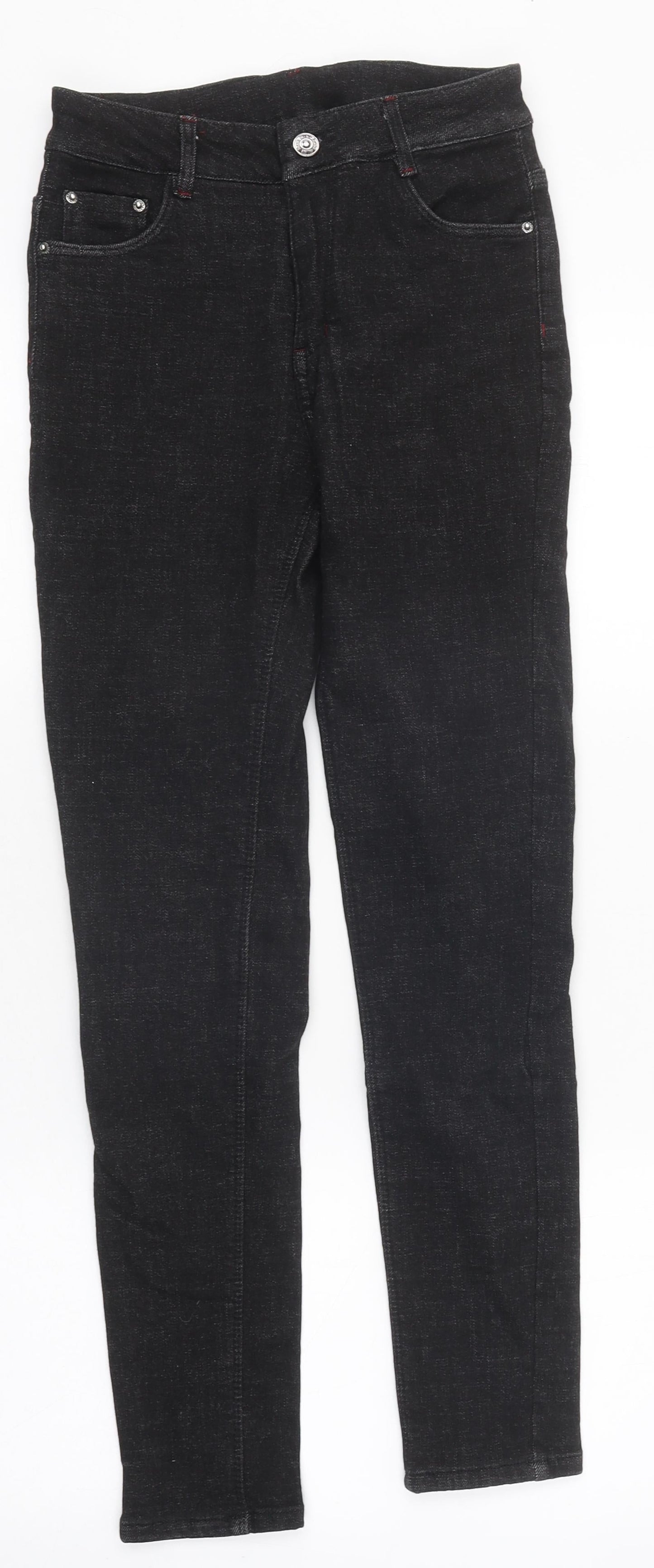 Womens UK Size 26 in Preworn Regular Fit Skinny Black Jeans