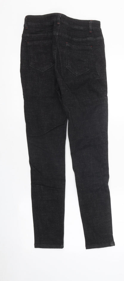 Womens UK Size 26 in Preworn Regular Fit Skinny Black Jeans