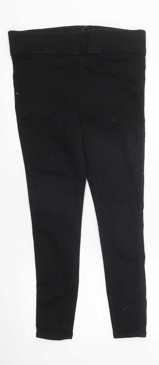 Very Womens Black 100% Cotton Flared Jeans Size 14 L28 in Regular