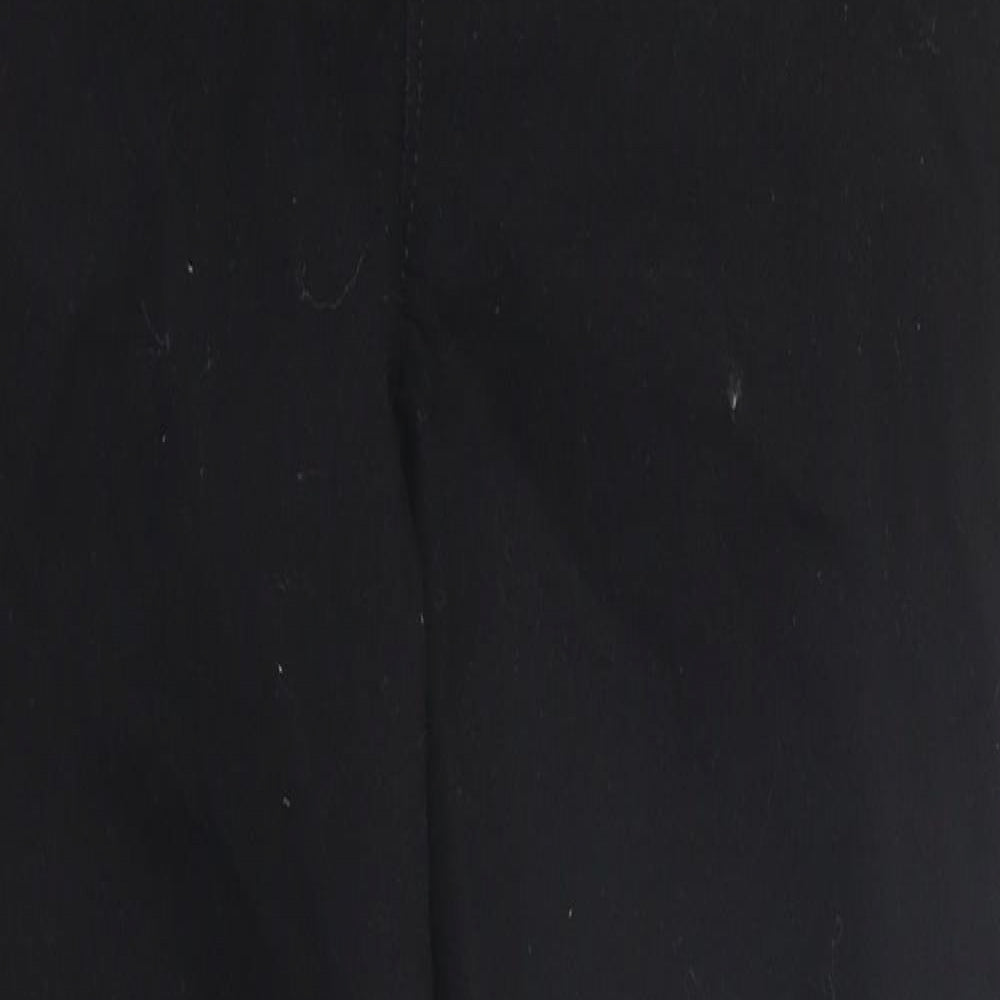 Very Womens Black 100% Cotton Flared Jeans Size 14 L28 in Regular