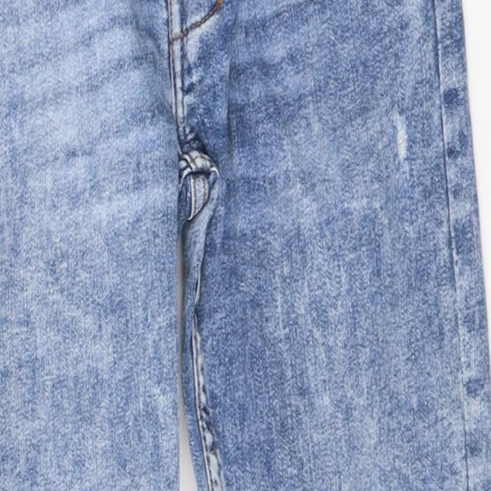 Primark Womens Blue 100% Cotton Skinny Jeans Size 30 in L30 in Regular Zip