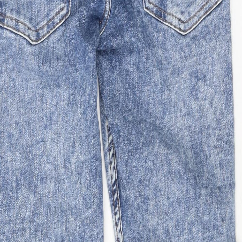 Primark Womens Blue 100% Cotton Skinny Jeans Size 30 in L30 in Regular Zip