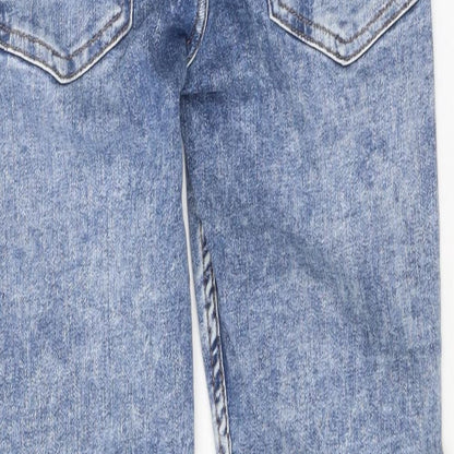 Primark Womens Blue 100% Cotton Skinny Jeans Size 30 in L30 in Regular Zip