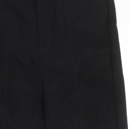 Simon Carter Womens Black 100% Cotton Cropped Jeans Size 8 L23 in Regular Zip