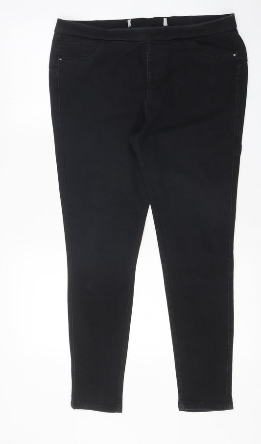 Womens UK Size 36 in Preworn Regular Fit Jegging Black Jeans