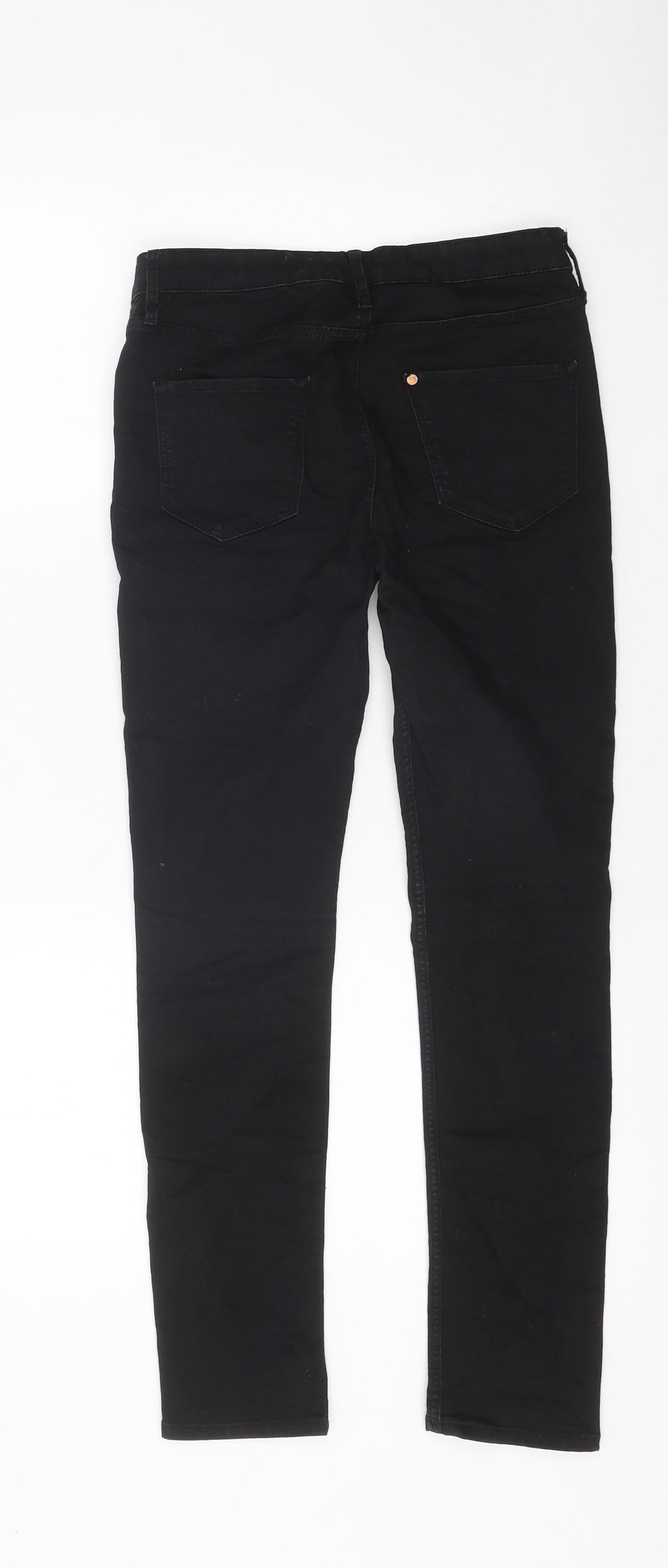 Womens UK Size 12 H&M Regular Fit Skinny Black Jeans