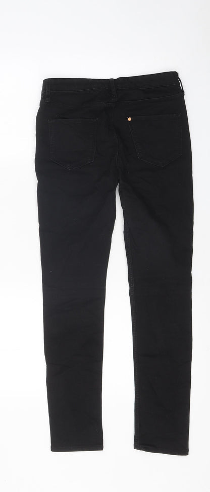 Womens UK Size 12 H&M Regular Fit Skinny Black Jeans
