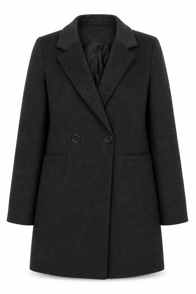 Womens UK Size 6 Warehouse Grey Pea Coat