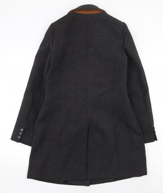 Womens UK Size 6 Warehouse Grey Pea Coat