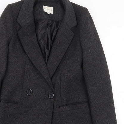 Womens UK Size 6 Warehouse Grey Pea Coat