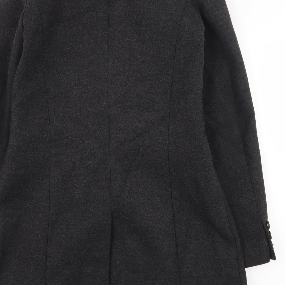 Womens UK Size 6 Warehouse Grey Pea Coat