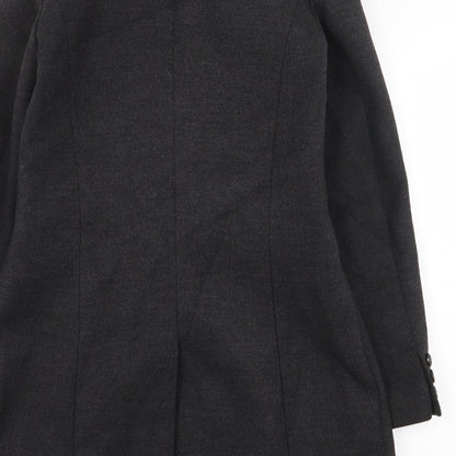 Womens UK Size 6 Warehouse Grey Pea Coat