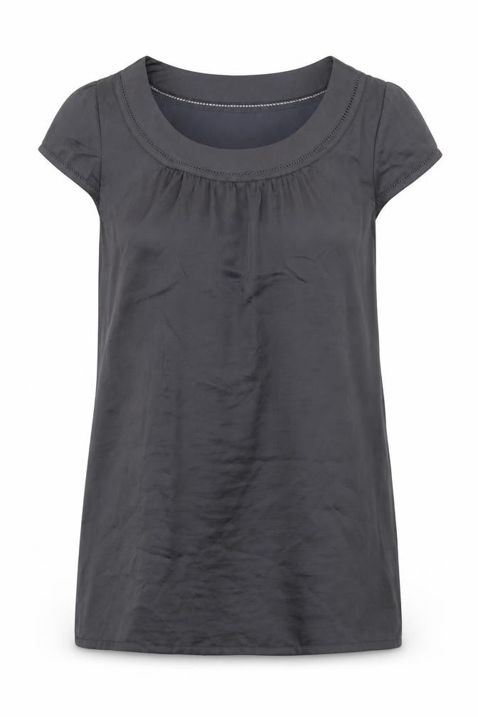 Womens UK Size 12 H&M Grey Basic Blouse