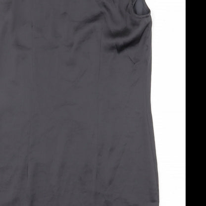 Womens UK Size 12 H&M Grey Basic Blouse