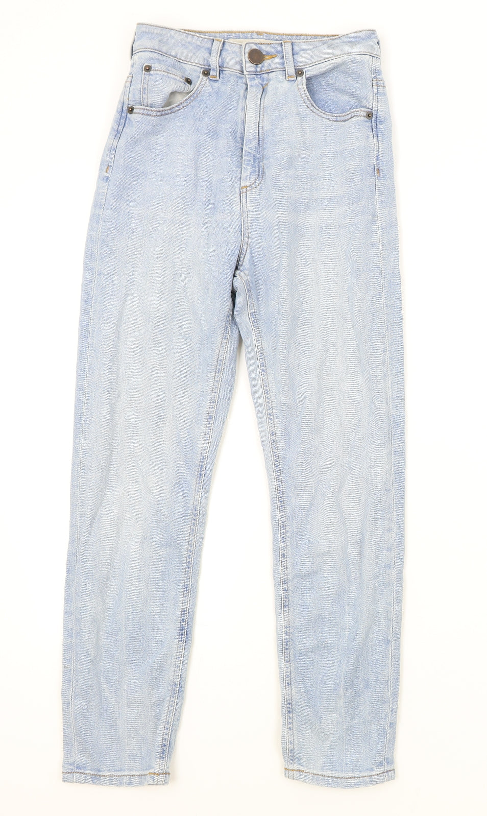 ASOS Mens Blue Cotton Skinny Jeans Size 26 in L30 in Regular Zip