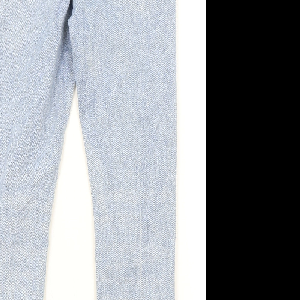 ASOS Mens Blue Cotton Skinny Jeans Size 26 in L30 in Regular Zip