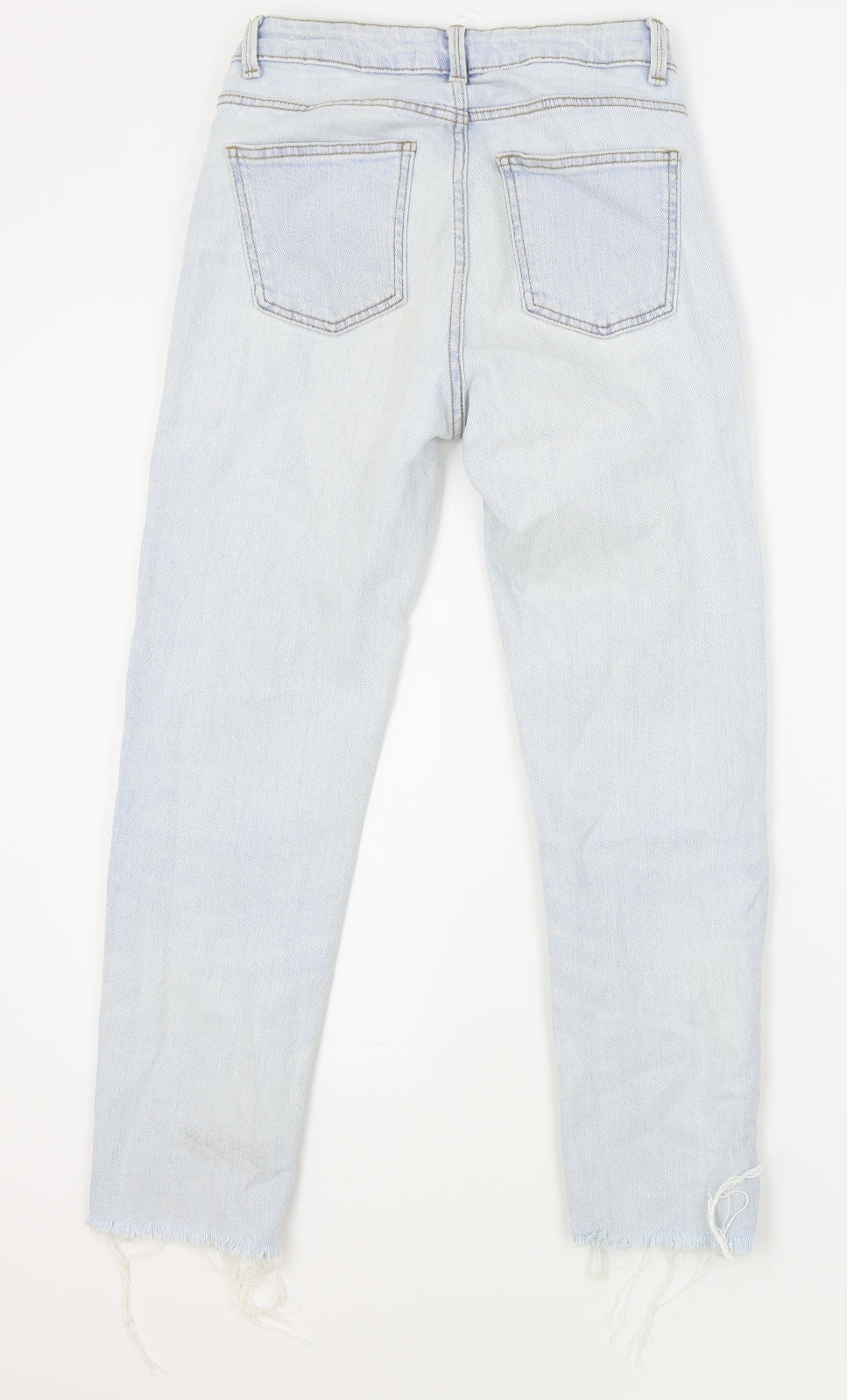 Primark Womens Blue Cotton Skinny Jeans Size 8 L26 in Regular Zip