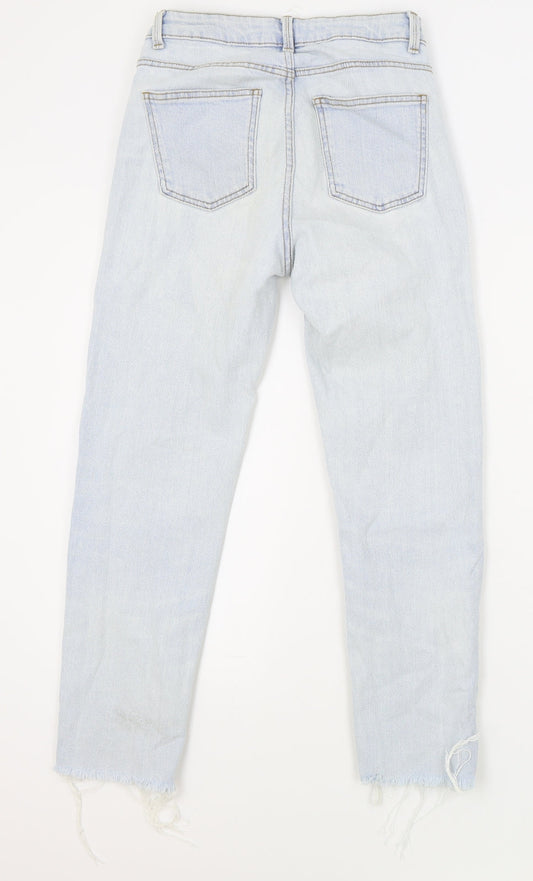 Primark Womens Blue Cotton Skinny Jeans Size 8 L26 in Regular Zip
