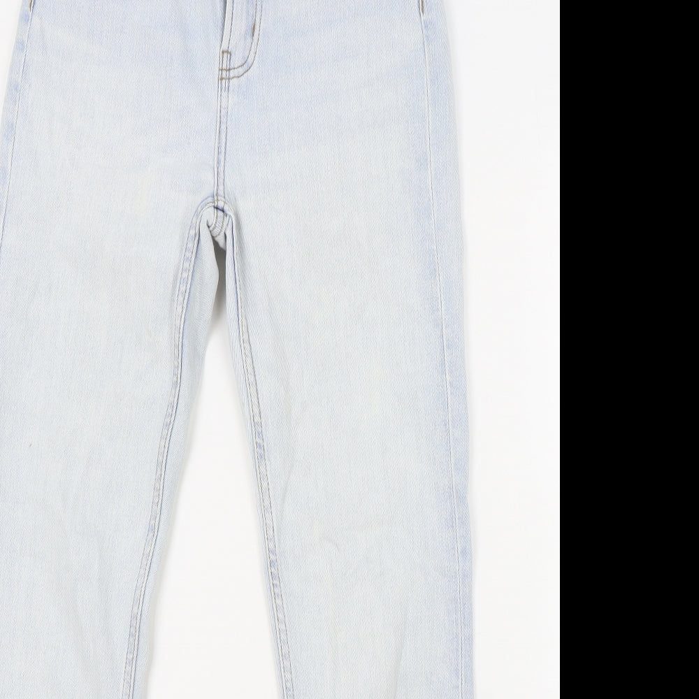 Primark Womens Blue Cotton Skinny Jeans Size 8 L26 in Regular Zip