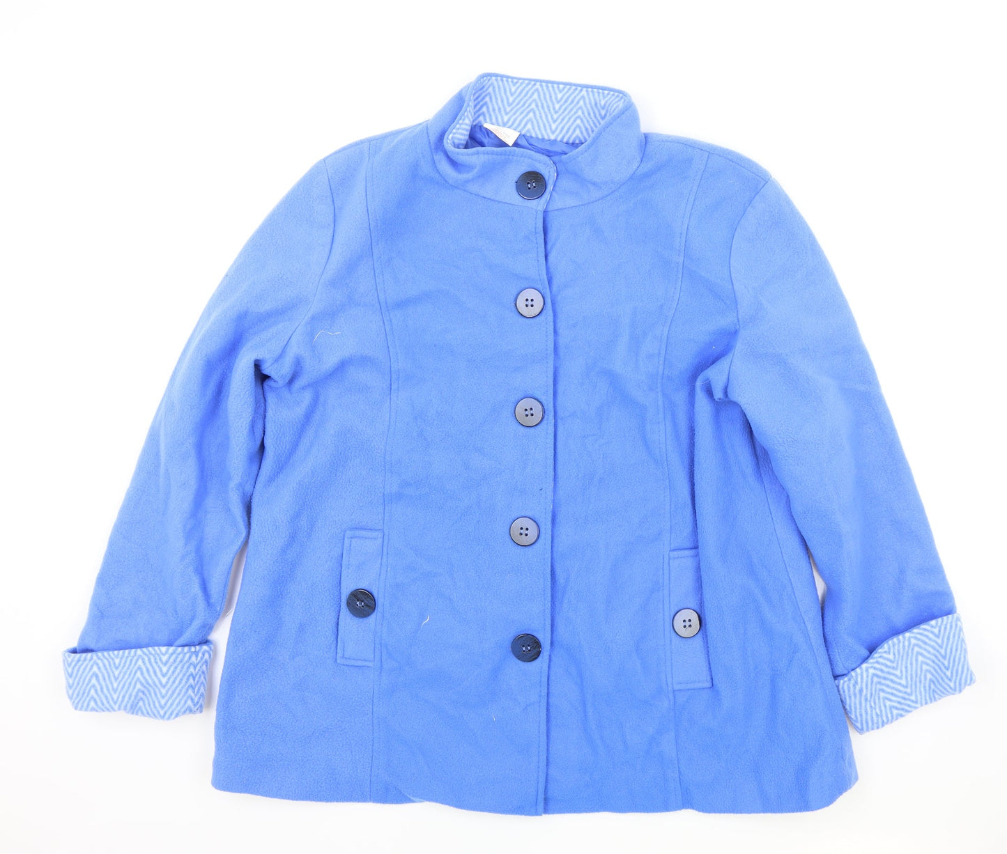 Womens UK Size L Anne De Lancay Blue Jacket