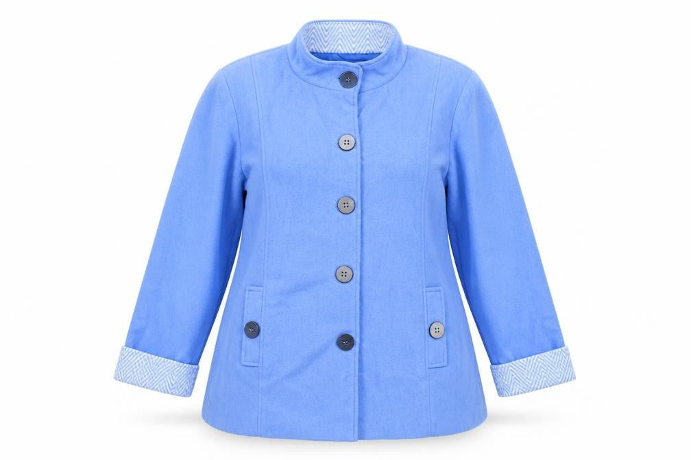 Womens UK Size L Anne De Lancay Blue Jacket