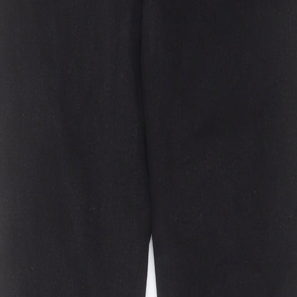 NEXT Womens Black Cotton Skinny Jeans Size 10 L29 in Regular Button