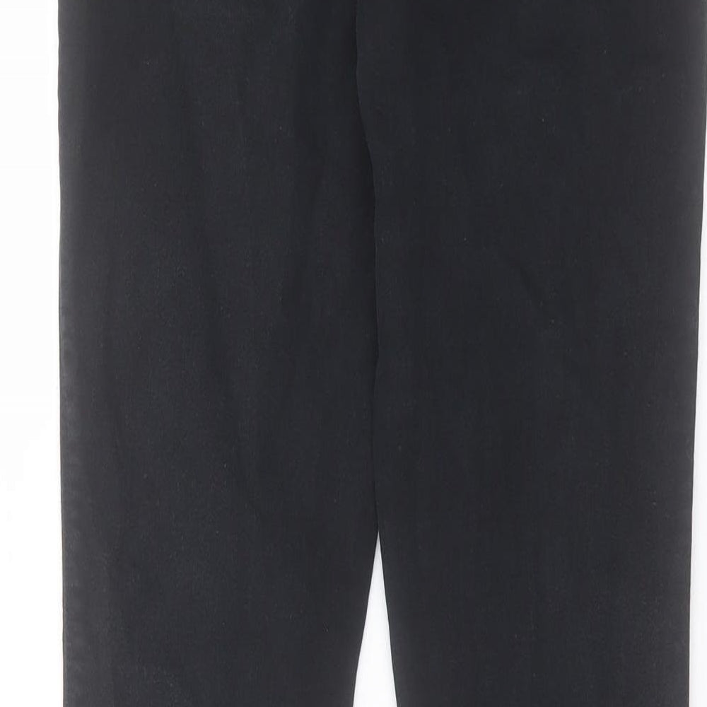 NEXT Womens Black Cotton Skinny Jeans Size 28 in L27 in Regular Button
